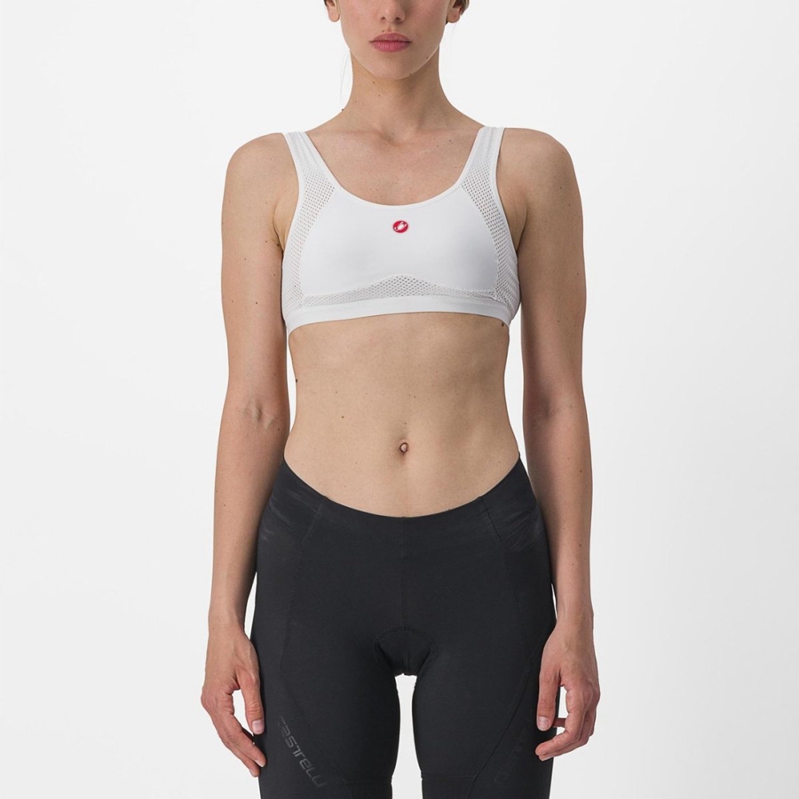 Castelli ROSSO CORSA BRA Grundschicht Damen Weiß | 54891-FJZR