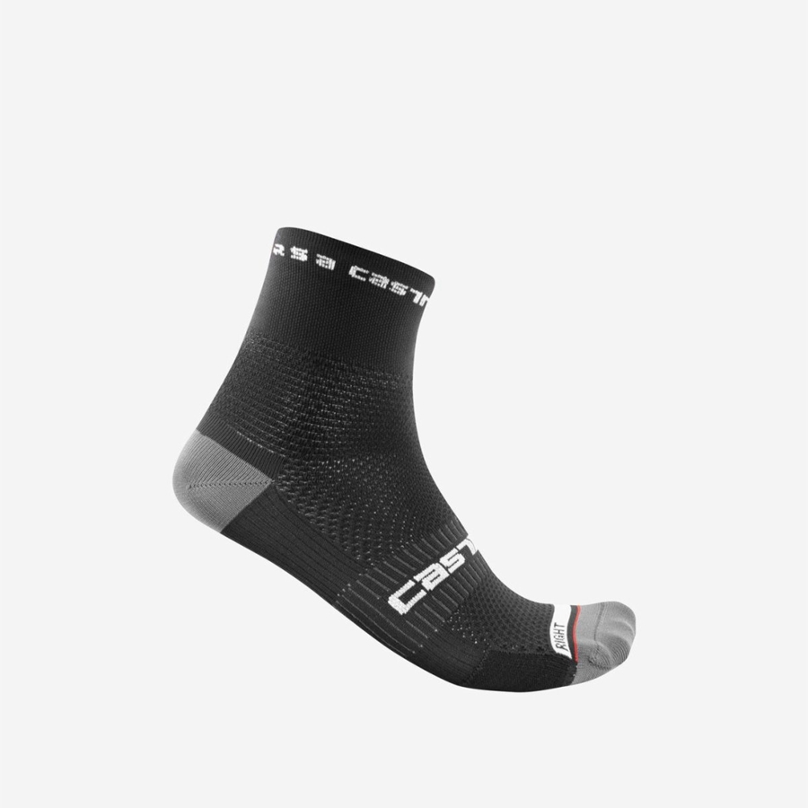 Castelli ROSSO CORSA PRO 9 Socken Herren Schwarz | 14875-VWEC