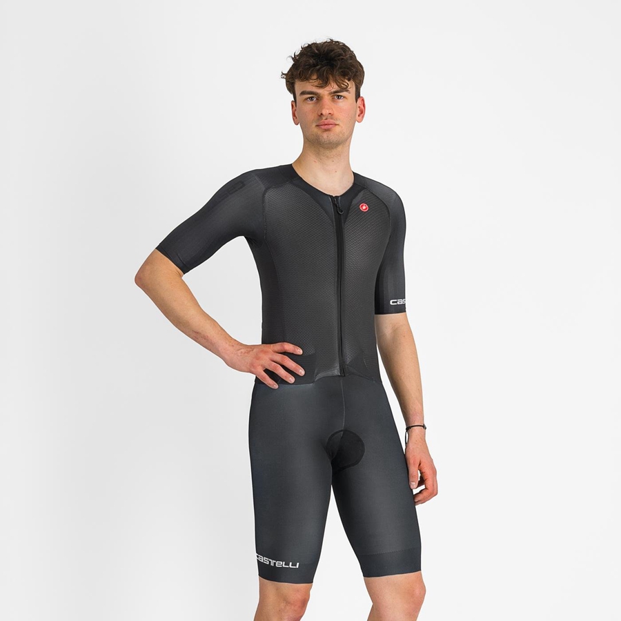 Castelli SANREMO BTW Speedsuit Herren Schwarz | 04251-QPXG