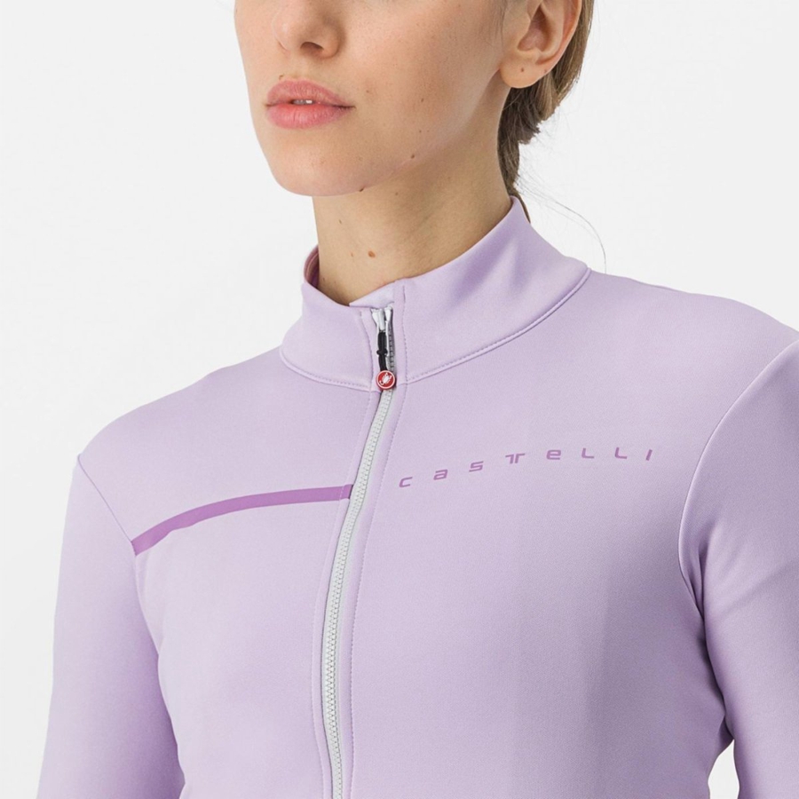 Castelli SINERGIA 2 FZ Trikot Damen Lila Lila | 79468-CYZP