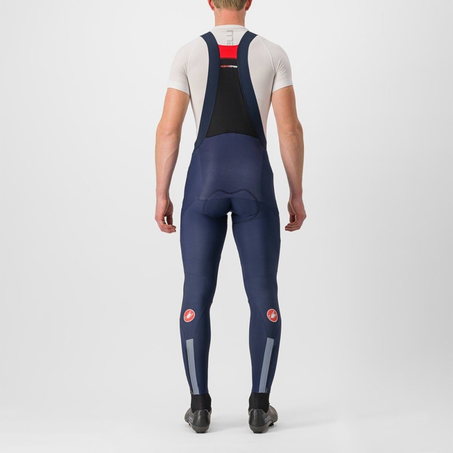 Castelli SORPASSO RoS Strumpfhose Mit Latz Herren Blau | 82709-STPW