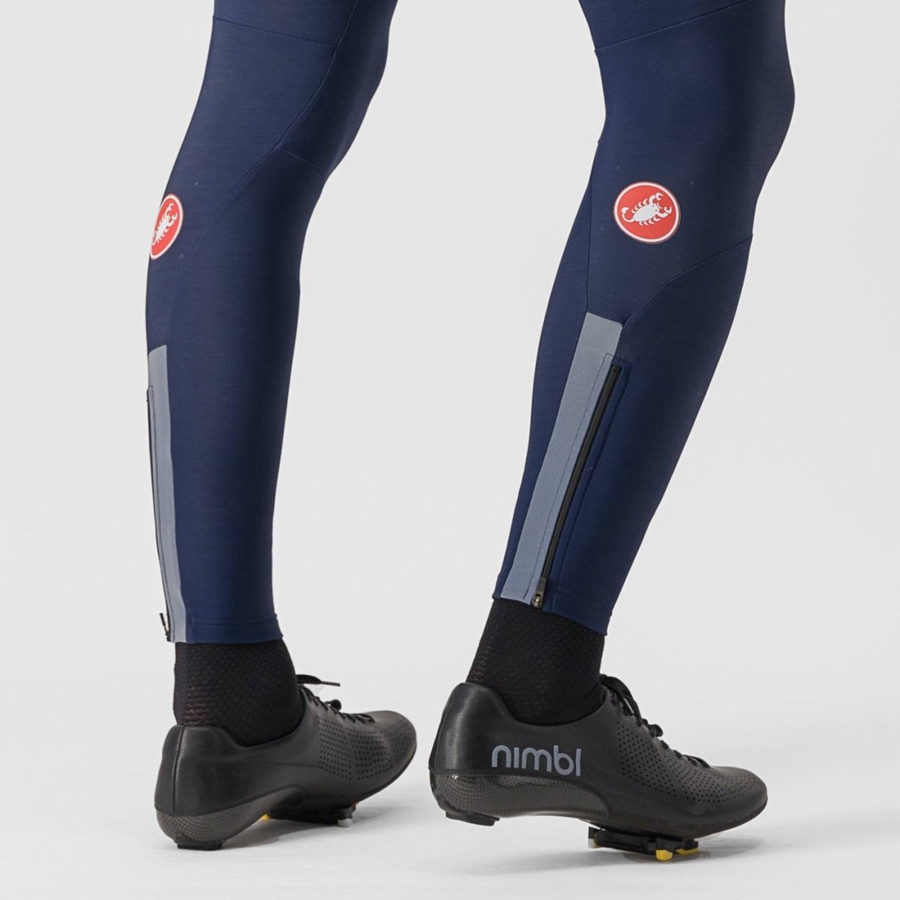 Castelli SORPASSO RoS Strumpfhose Mit Latz Herren Blau | 82709-STPW