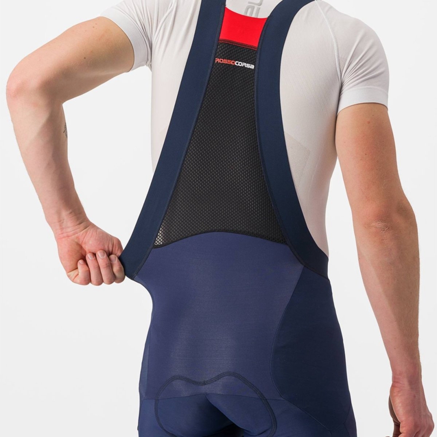 Castelli SORPASSO RoS Strumpfhose Mit Latz Herren Blau | 82709-STPW