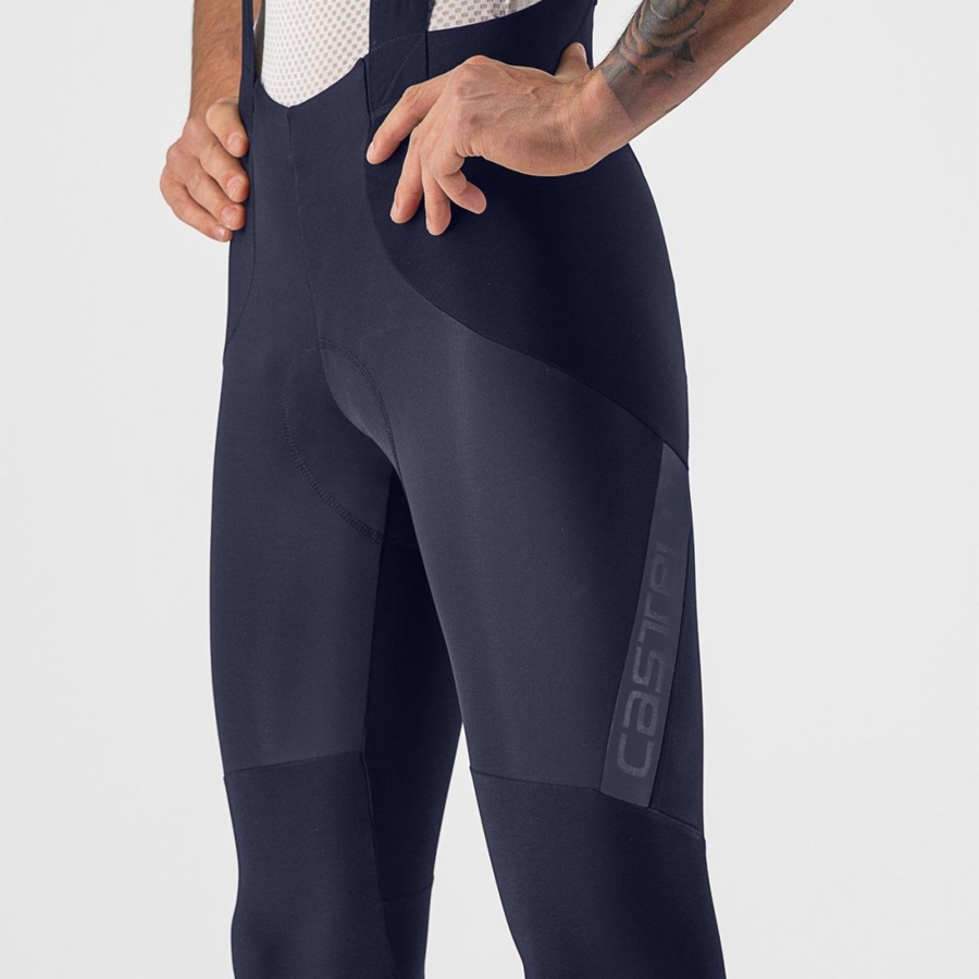 Castelli SORPASSO RoS Strumpfhose Mit Latz Herren Blau | 82709-STPW