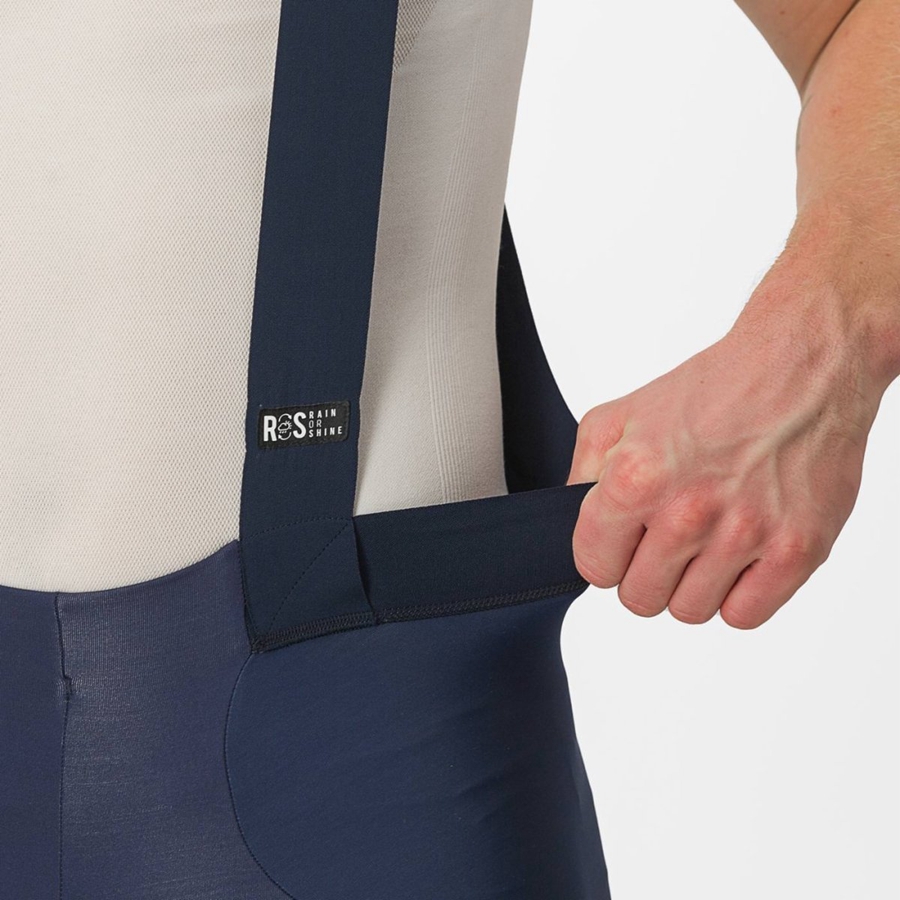 Castelli SORPASSO RoS Strumpfhose Mit Latz Herren Blau | 82709-STPW