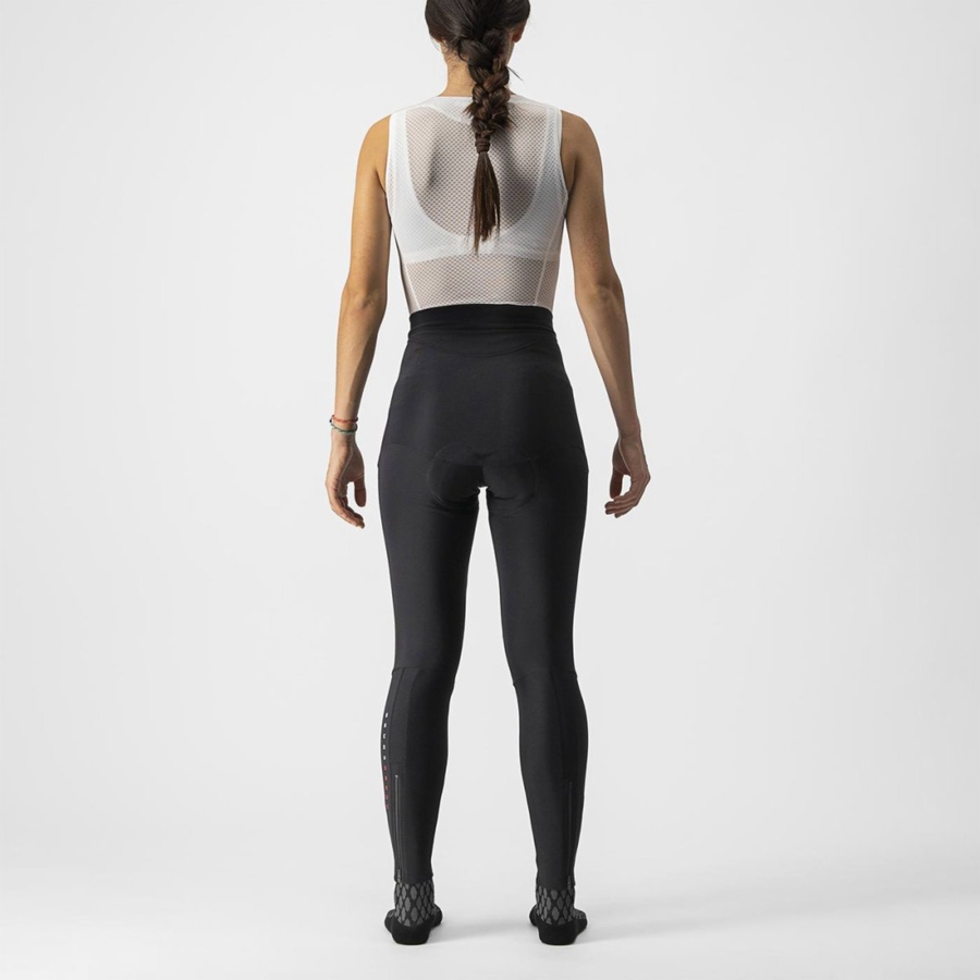 Castelli SORPASSO RoS W Leggings Damen Schwarz | 51483-NJMV