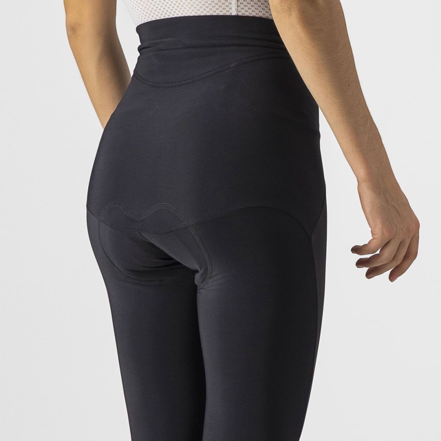 Castelli SORPASSO RoS W Leggings Damen Schwarz | 51483-NJMV