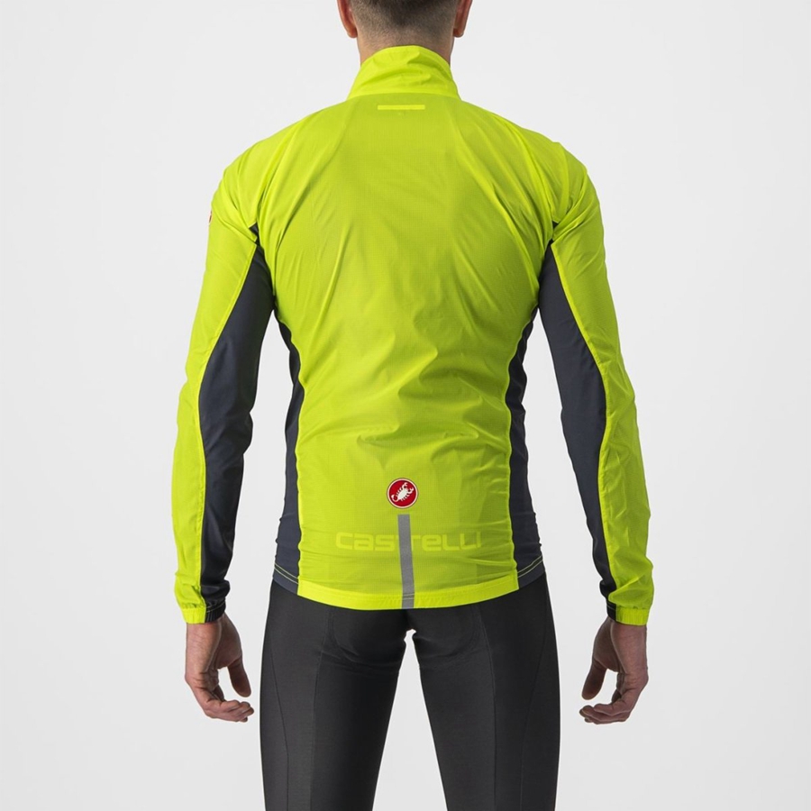 Castelli SQUADRA STRETCH Schutz Herren Hellgrün Dunkelgrau | 31548-TDOU