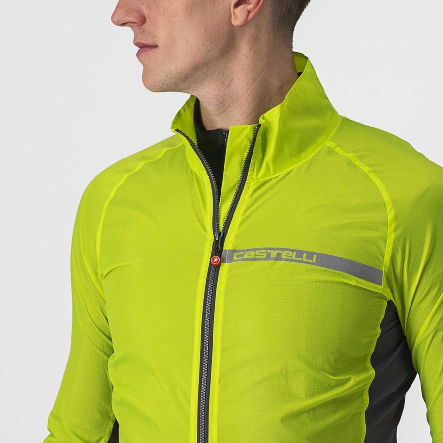 Castelli SQUADRA STRETCH Schutz Herren Hellgrün Dunkelgrau | 31548-TDOU