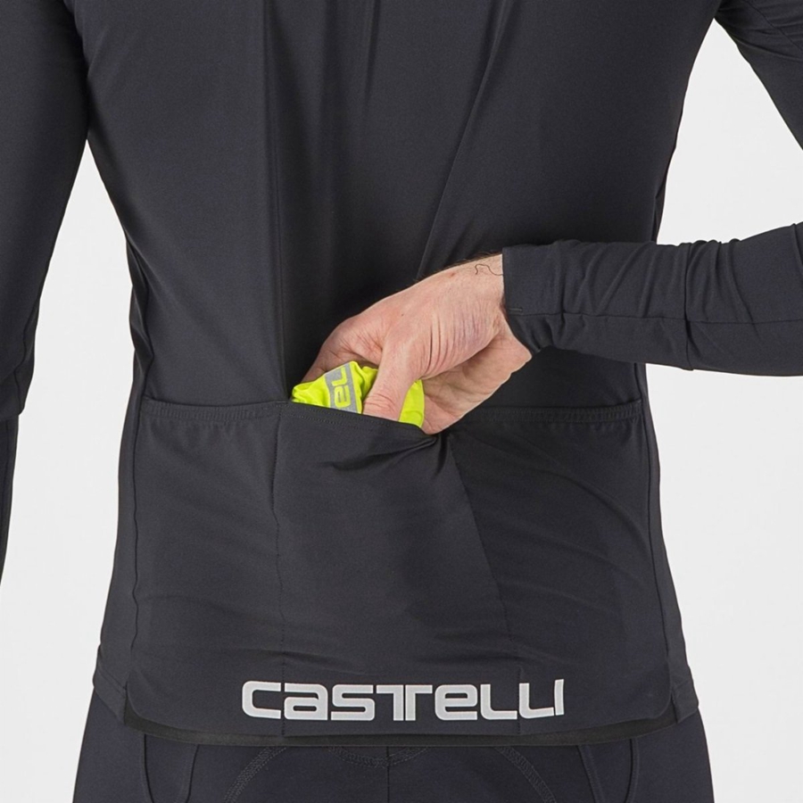 Castelli SQUADRA STRETCH Schutz Herren Hellgrün Dunkelgrau | 31548-TDOU