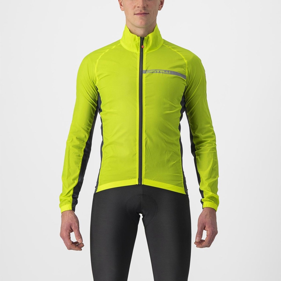 Castelli SQUADRA STRETCH Schutz Herren Hellgrün Dunkelgrau | 31548-TDOU