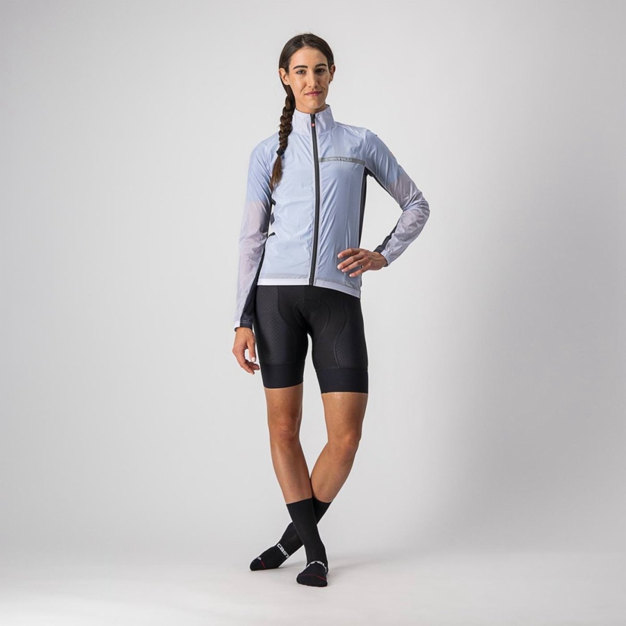 Castelli SQUADRA STRETCH W Schutz Damen Silber Grau Dunkelgrau | 69425-EUOK