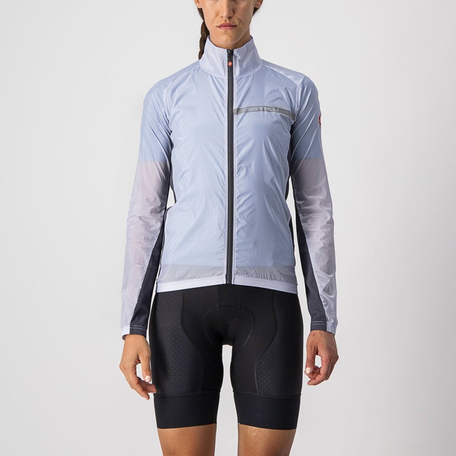 Castelli SQUADRA STRETCH W Schutz Damen Silber Grau Dunkelgrau | 69425-EUOK