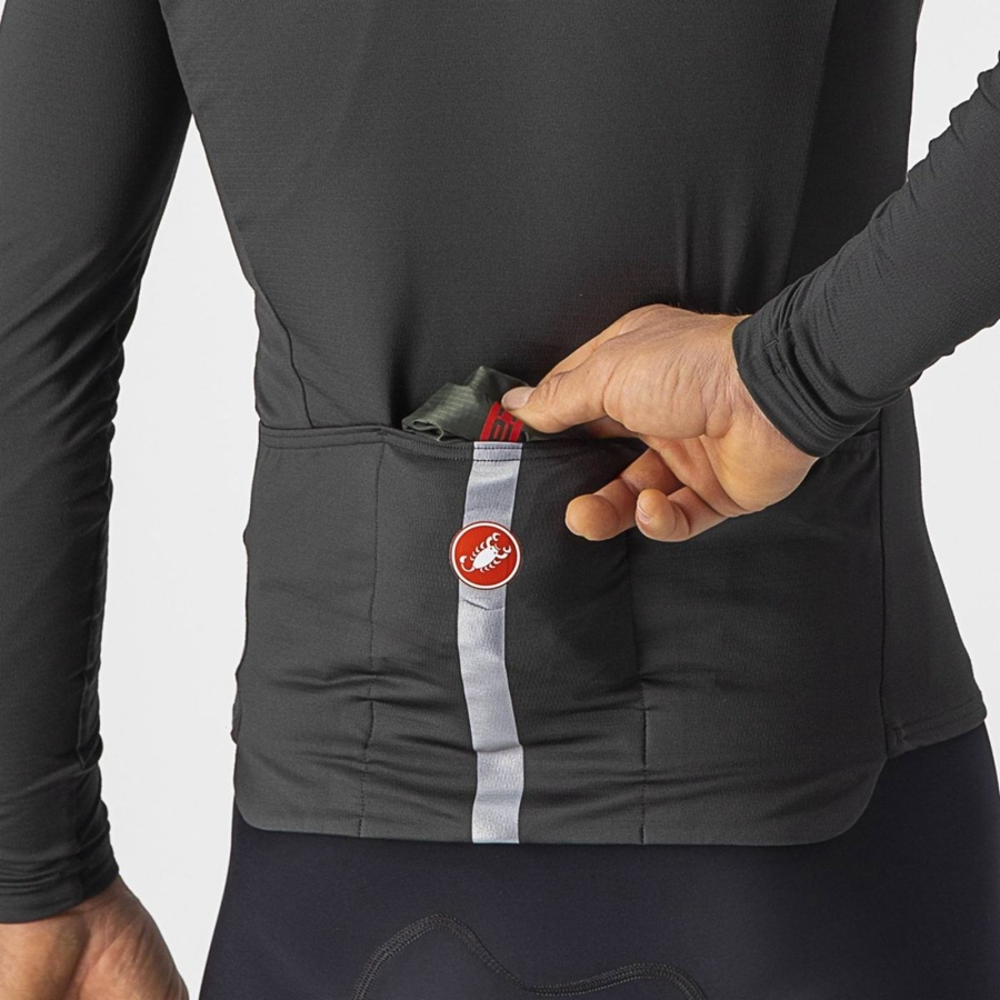 Castelli SQUADRA STRETCH Weste Herren Grün Dunkelgrau | 32759-SZEW