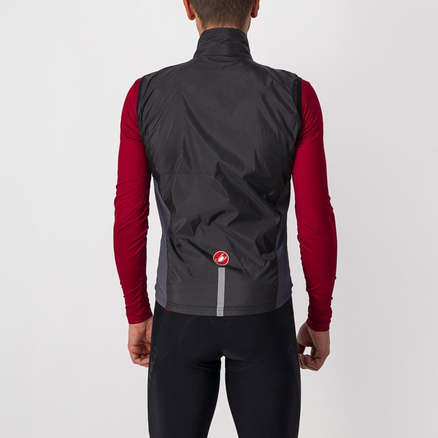 Castelli SQUADRA STRETCH Weste Herren Schwarz Dunkelgrau | 83206-ZLDW