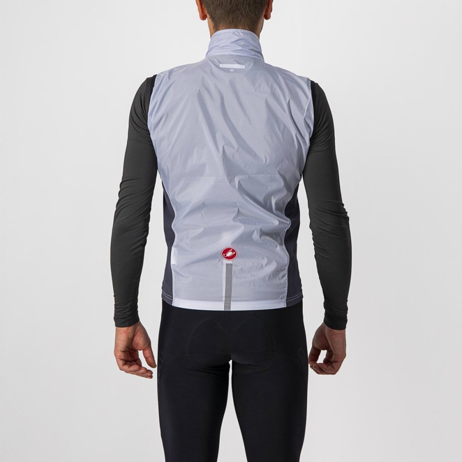 Castelli SQUADRA STRETCH Weste Herren Silber Grau Dunkelgrau | 15238-OVPT