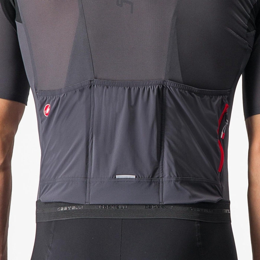 Castelli SUPERLEGGERA 3 Trikot Herren Dunkelgrau | 56207-WSDH