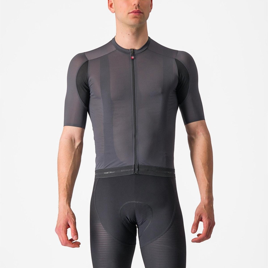 Castelli SUPERLEGGERA 3 Trikot Herren Dunkelgrau | 56207-WSDH