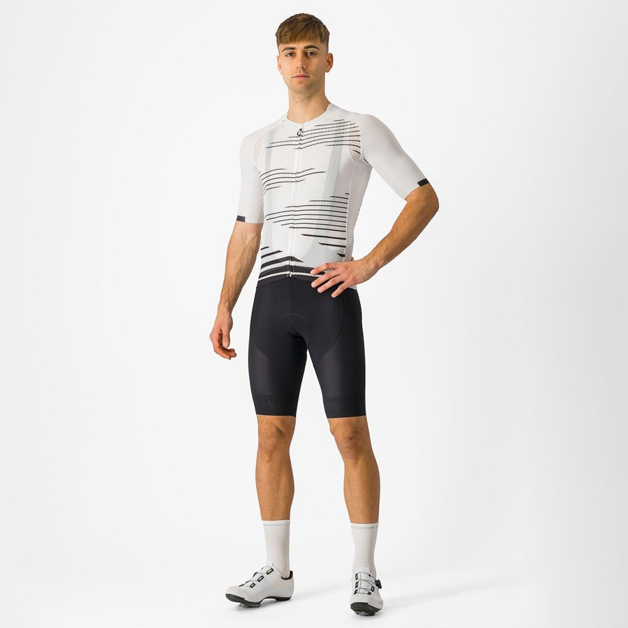 Castelli SUPERLEGGERA Shorts Mit Latz Herren Schwarz | 41703-UCWT