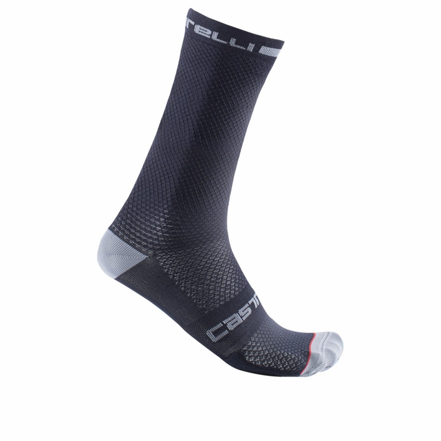 Castelli SUPERLEGGERA T 18 Socken Herren Blau | 05498-TWUN