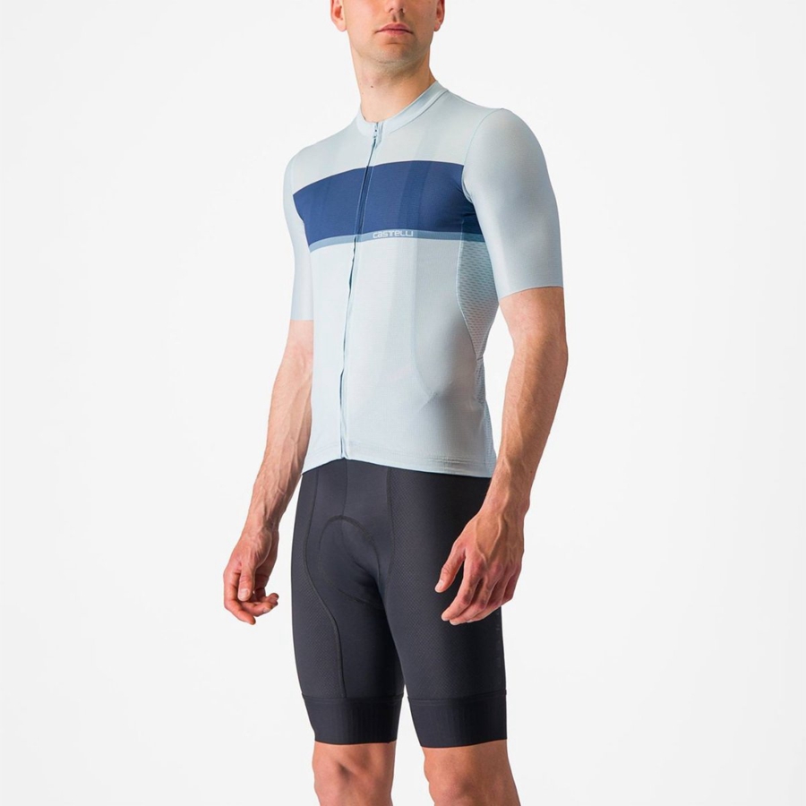 Castelli TRADIZIONE Trikot Herren Blau Blau Grau | 89603-CERI