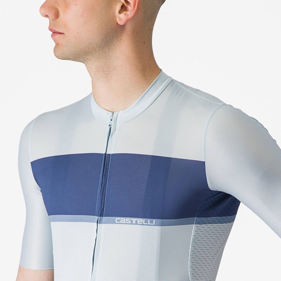 Castelli TRADIZIONE Trikot Herren Blau Blau Grau | 89603-CERI