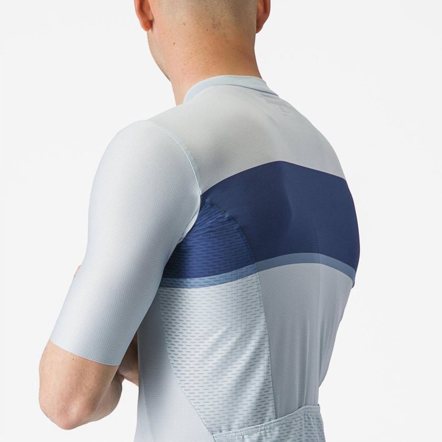 Castelli TRADIZIONE Trikot Herren Blau Blau Grau | 89603-CERI