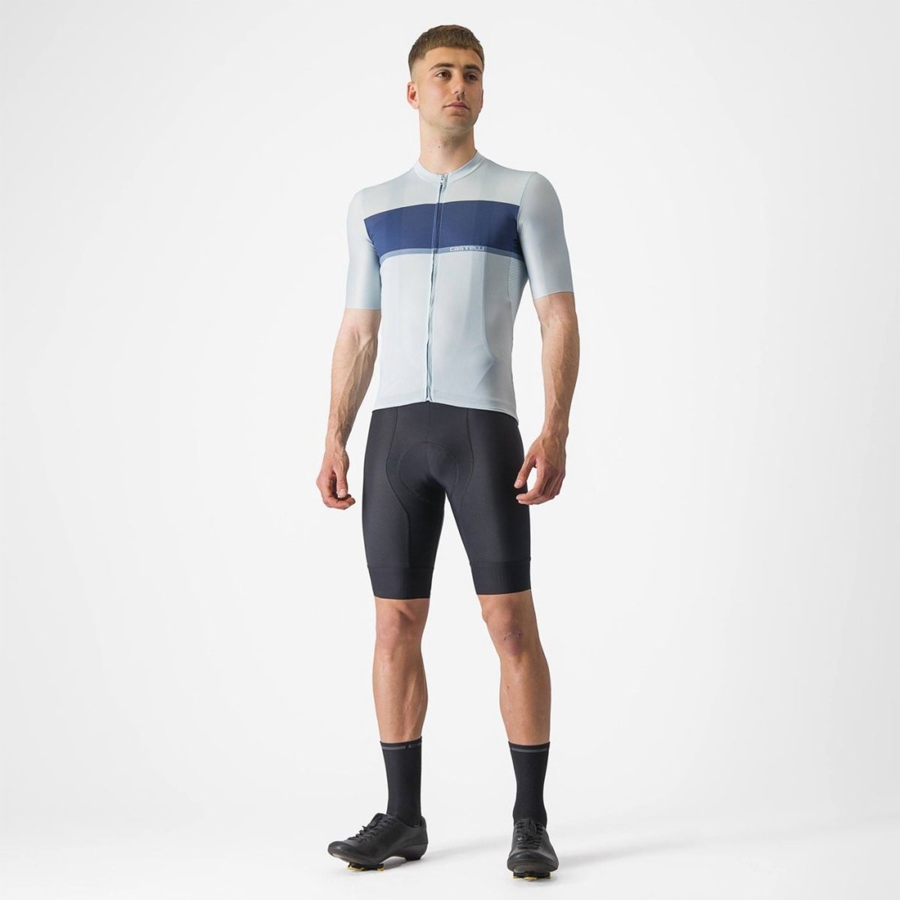 Castelli TRADIZIONE Trikot Herren Blau Blau Grau | 89603-CERI