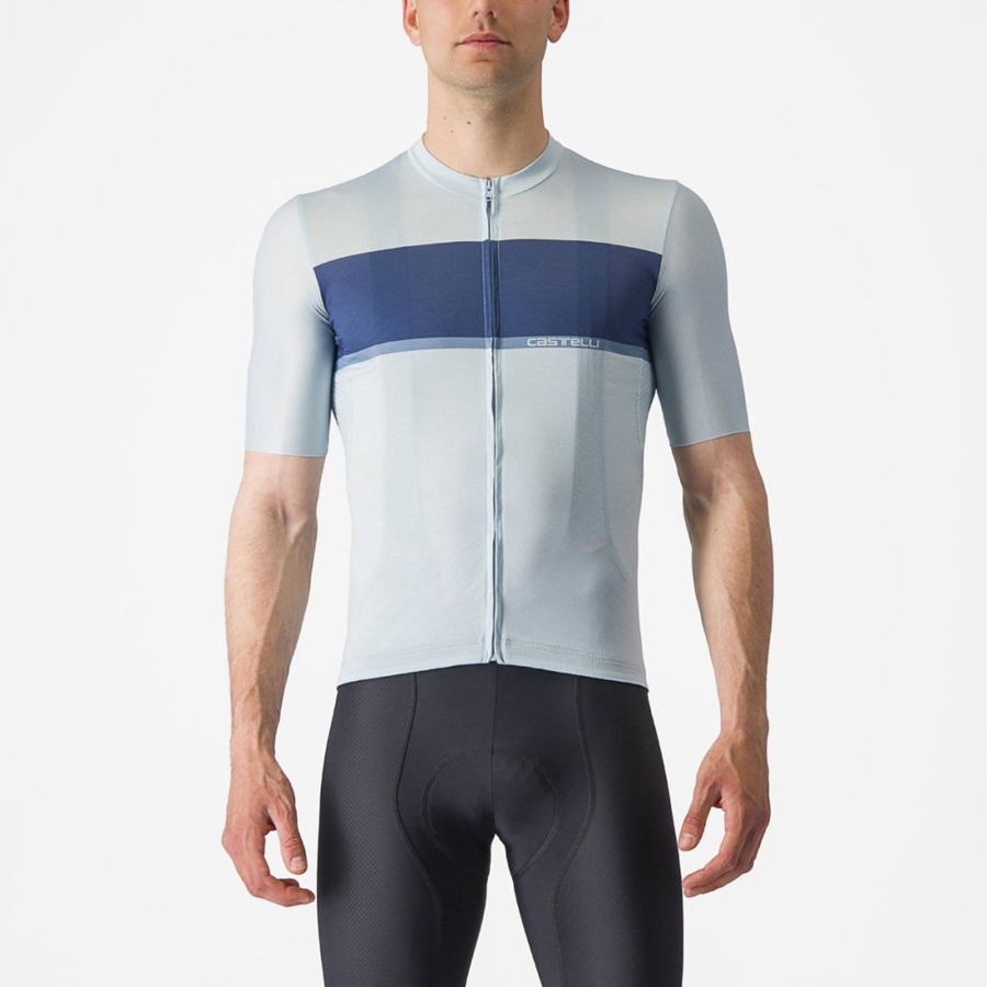 Castelli TRADIZIONE Trikot Herren Blau Blau Grau | 89603-CERI