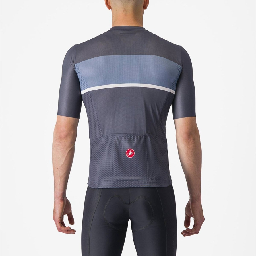 Castelli TRADIZIONE Trikot Herren Blau Hellgrau Blau | 69875-AMVX