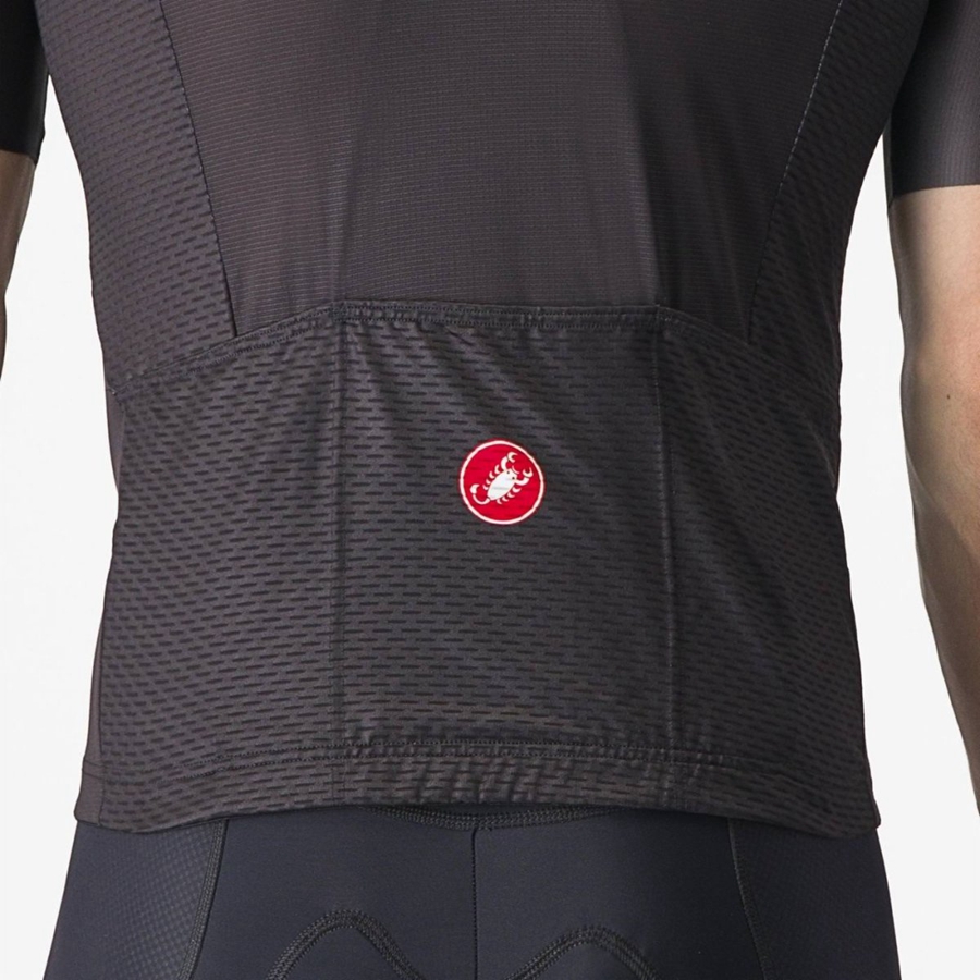 Castelli TRADIZIONE Trikot Herren Schwarz Dunkelgrau Rot | 31046-URIX