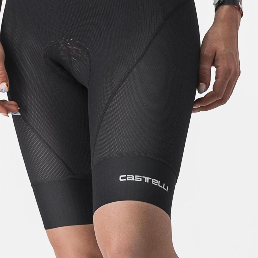 Castelli TRAIL W LINER Kurze Hose Damen Schwarz | 15943-IEMN