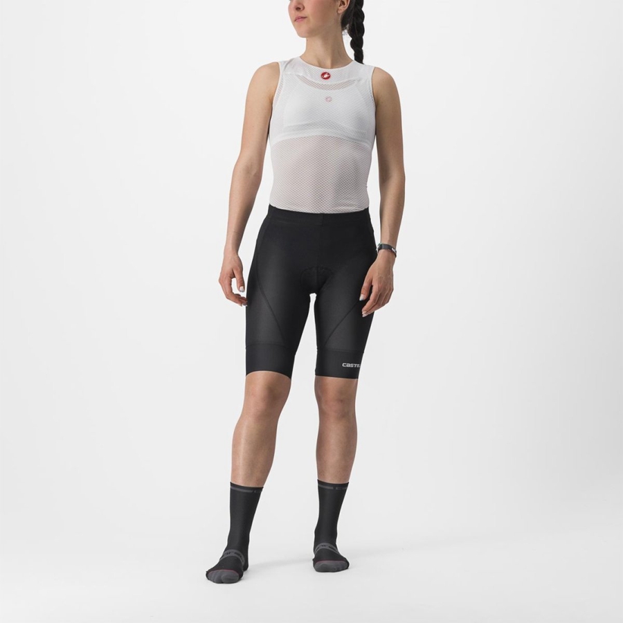 Castelli TRAIL W LINER Kurze Hose Damen Schwarz | 15943-IEMN