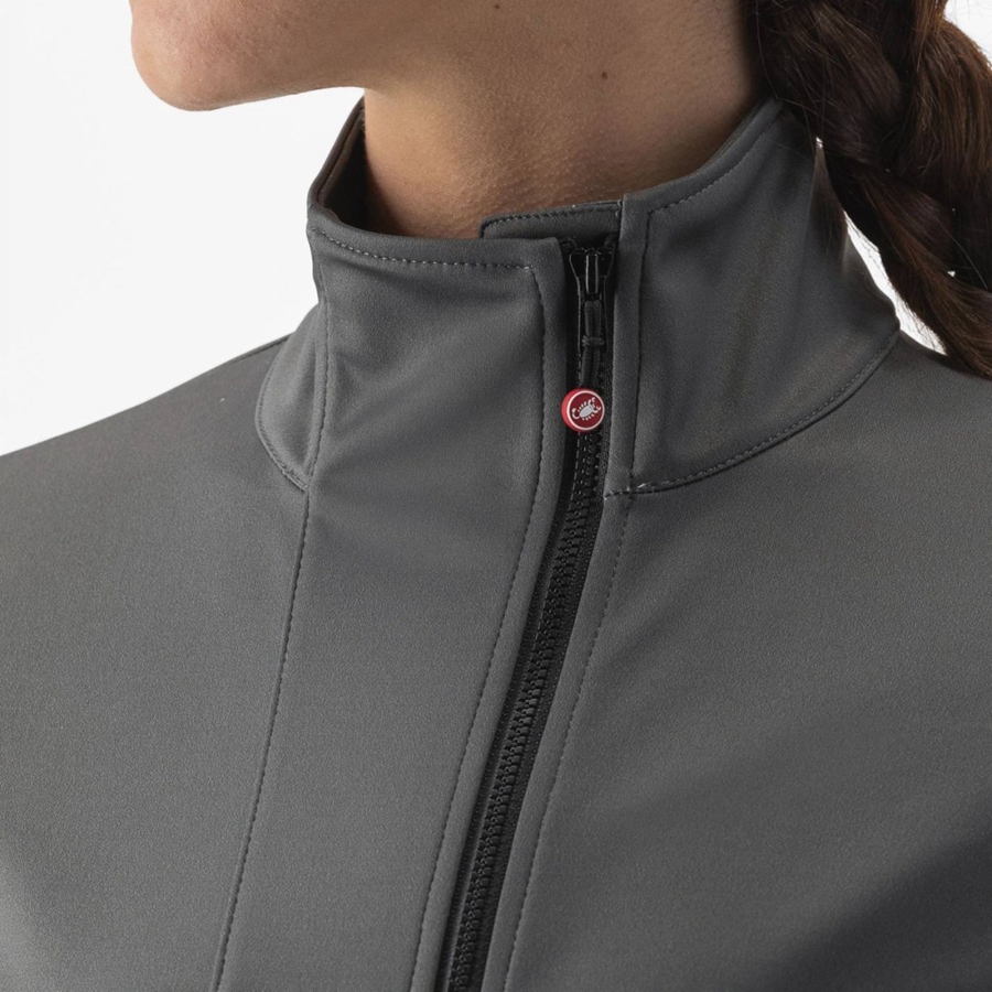 Castelli TRANSITION 2 W Jacken Damen Grau | 19308-KGYI