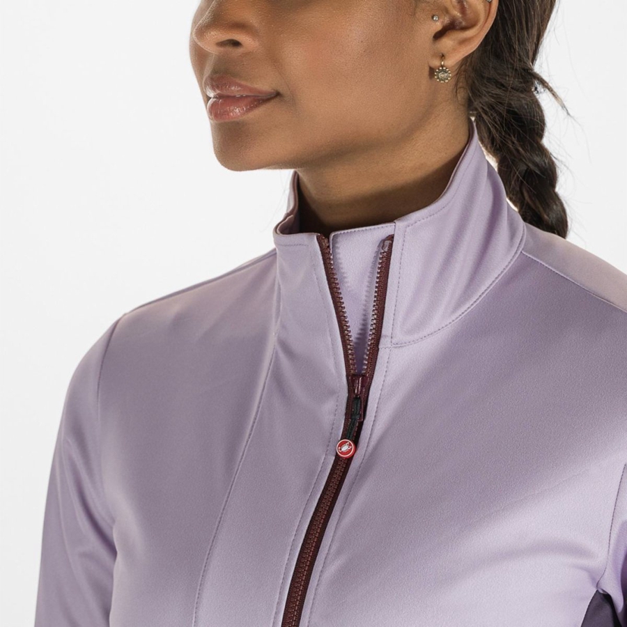 Castelli TRANSITION 2 W Jacken Damen Lila | 16594-QEDP