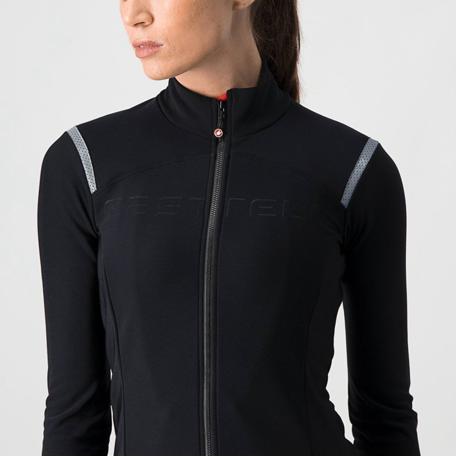 Castelli TUTTO NANO RoS W Trikot Damen Schwarz | 46285-OYSR