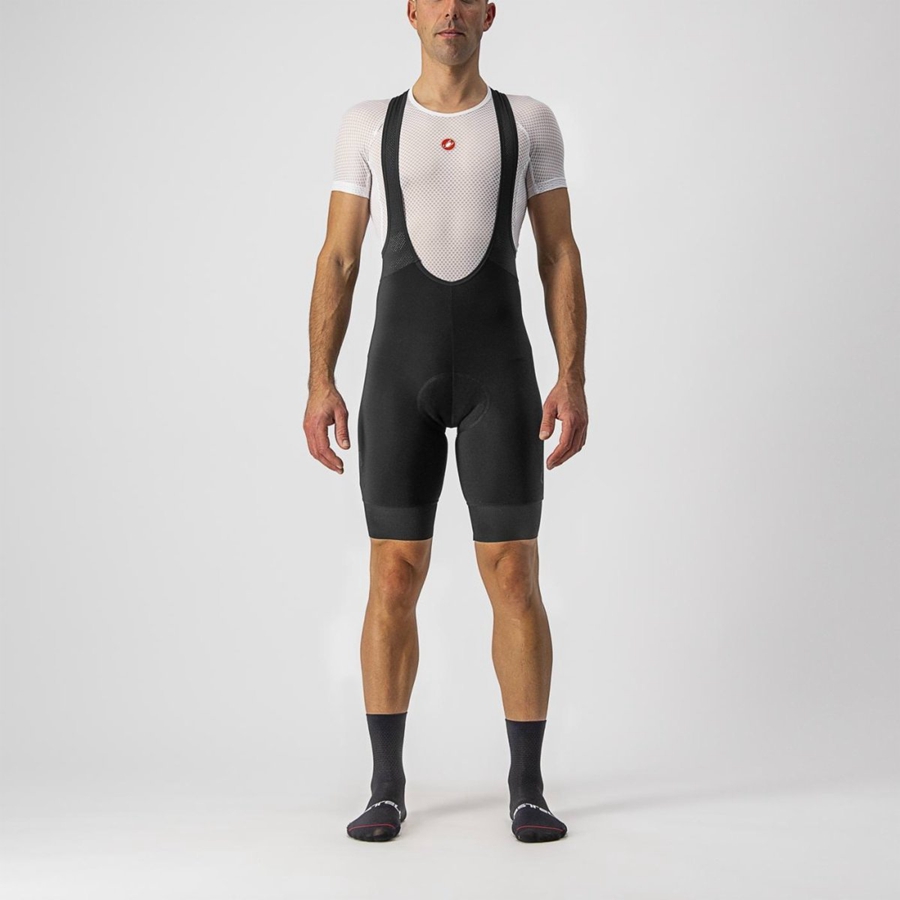 Castelli TUTTO NANO Shorts Mit Latz Herren Schwarz | 71928-ATUZ