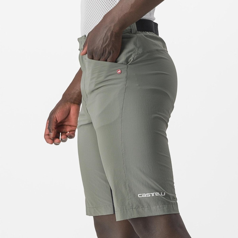 Castelli UNLIMITEDGY Kurze Hose Herren Grau | 75912-LRJO