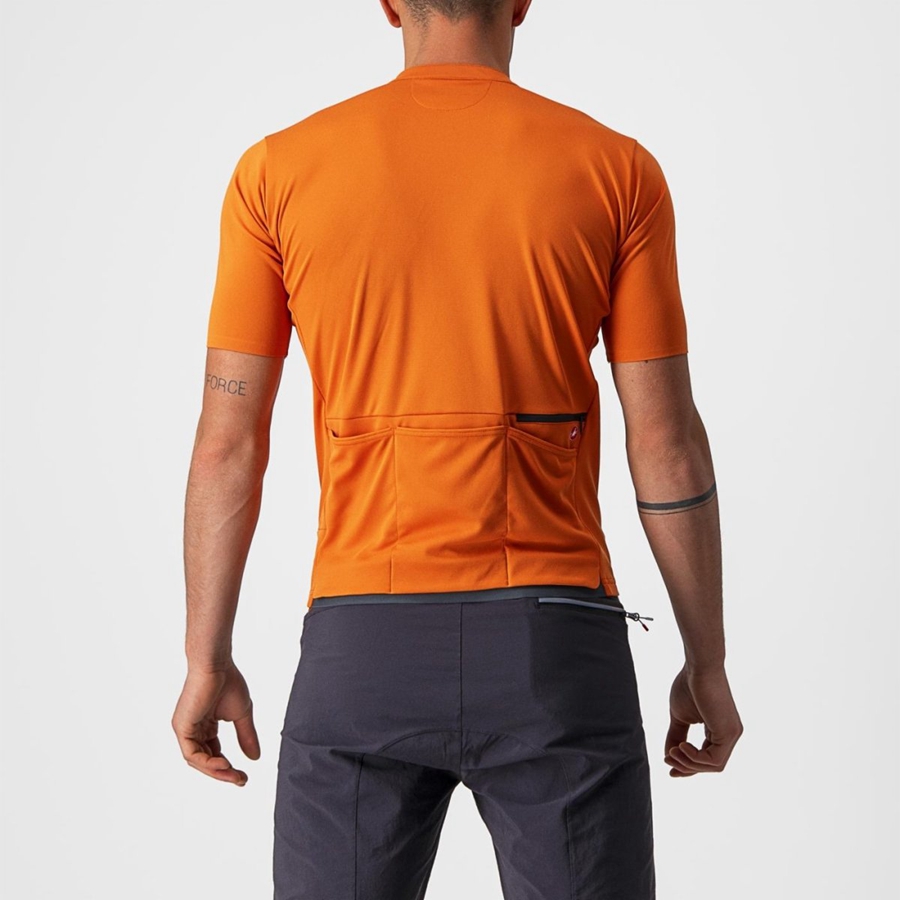 Castelli UNLIMITED ALLROAD Trikot Herren Orange Rot | 63214-PUOF