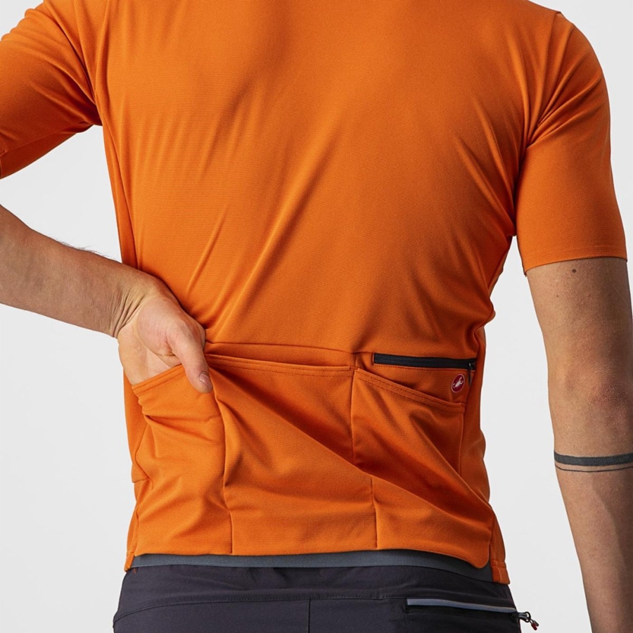 Castelli UNLIMITED ALLROAD Trikot Herren Orange Rot | 63214-PUOF