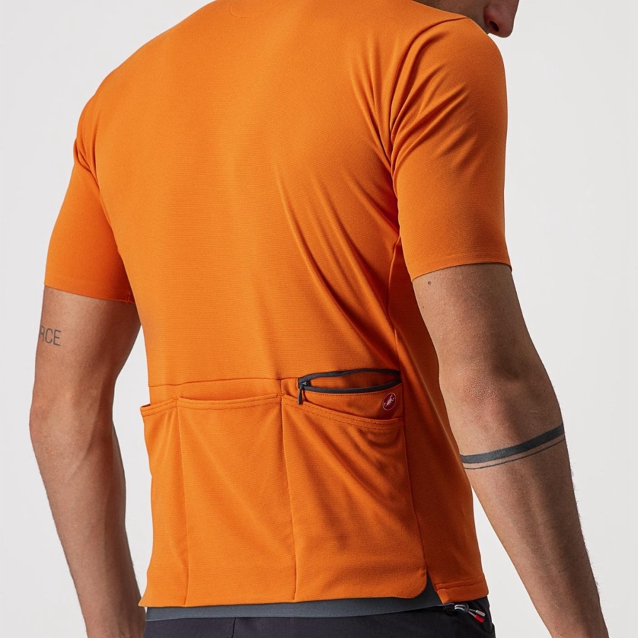 Castelli UNLIMITED ALLROAD Trikot Herren Orange Rot | 63214-PUOF