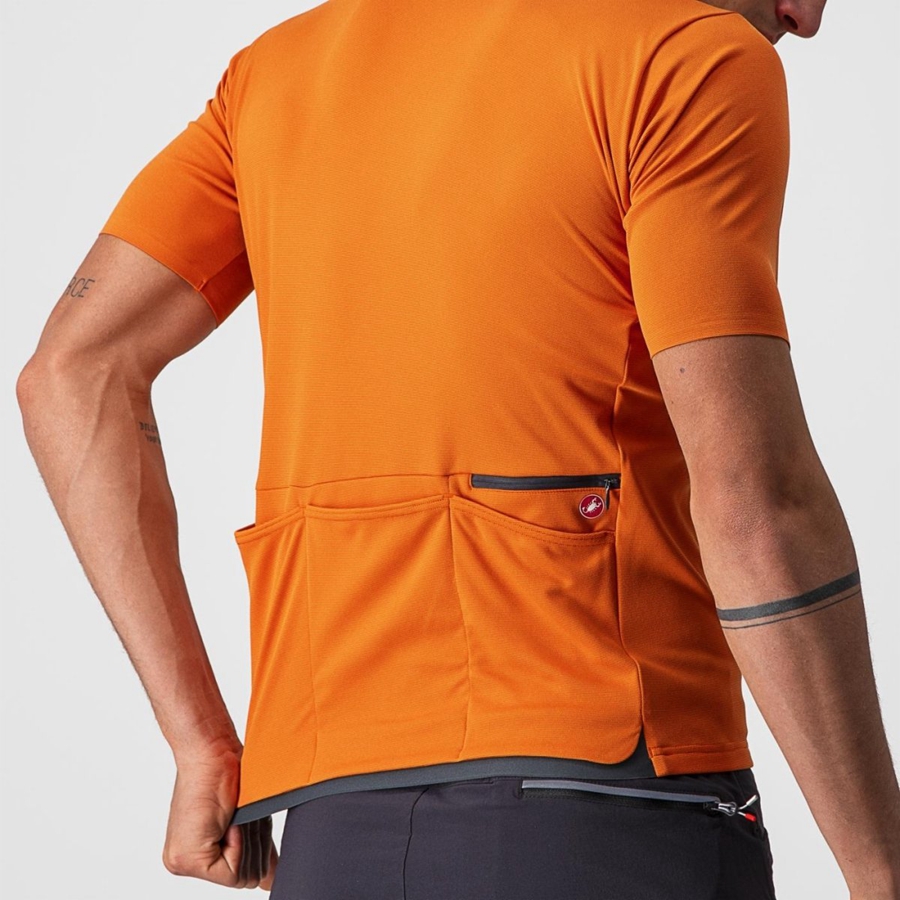 Castelli UNLIMITED ALLROAD Trikot Herren Orange Rot | 63214-PUOF