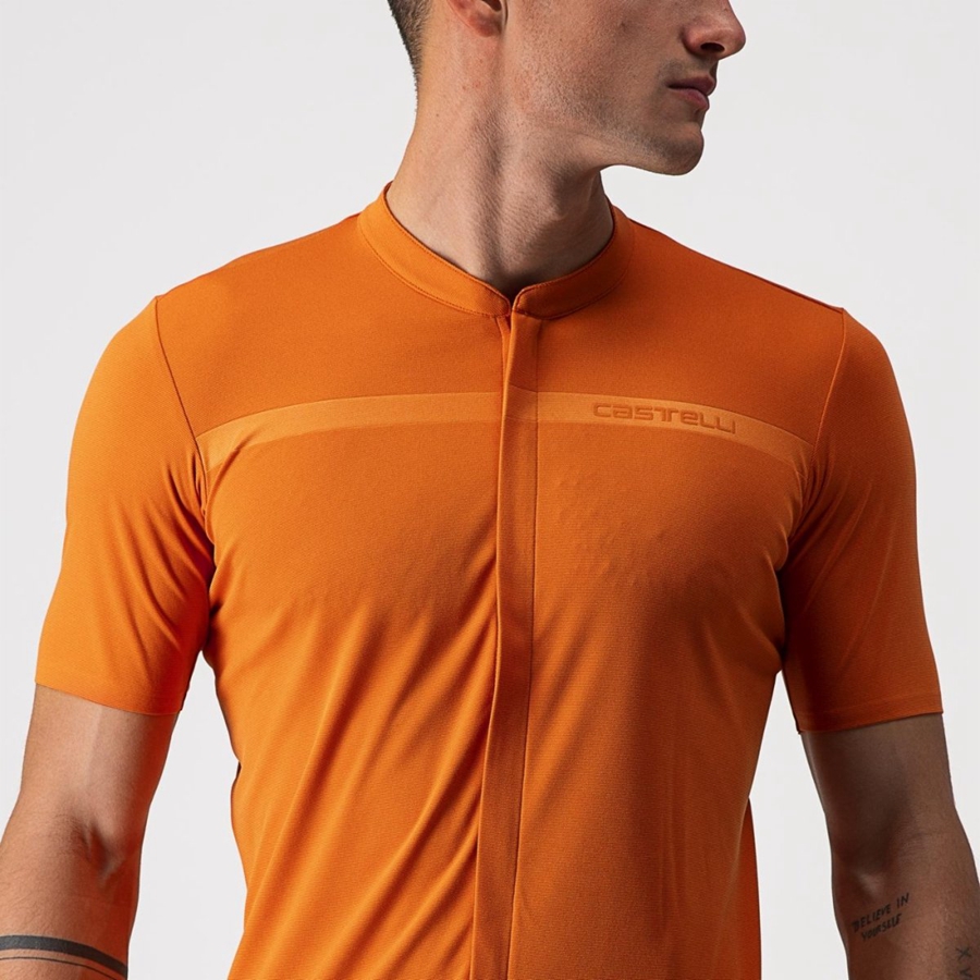 Castelli UNLIMITED ALLROAD Trikot Herren Orange Rot | 63214-PUOF