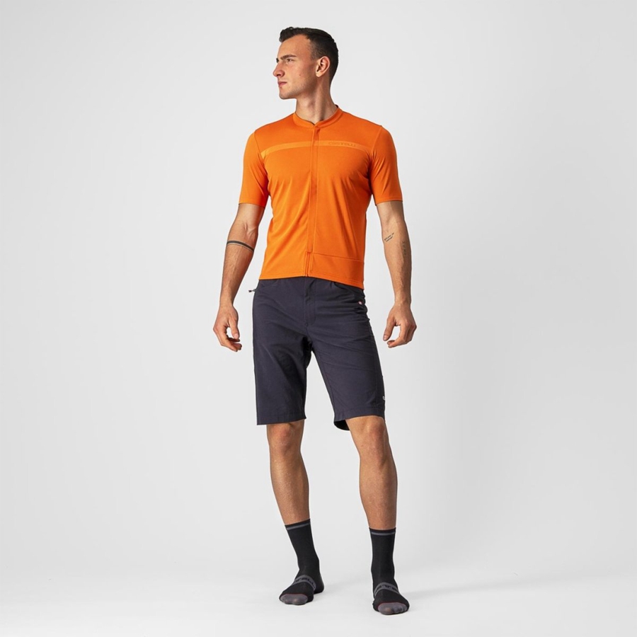 Castelli UNLIMITED ALLROAD Trikot Herren Orange Rot | 63214-PUOF