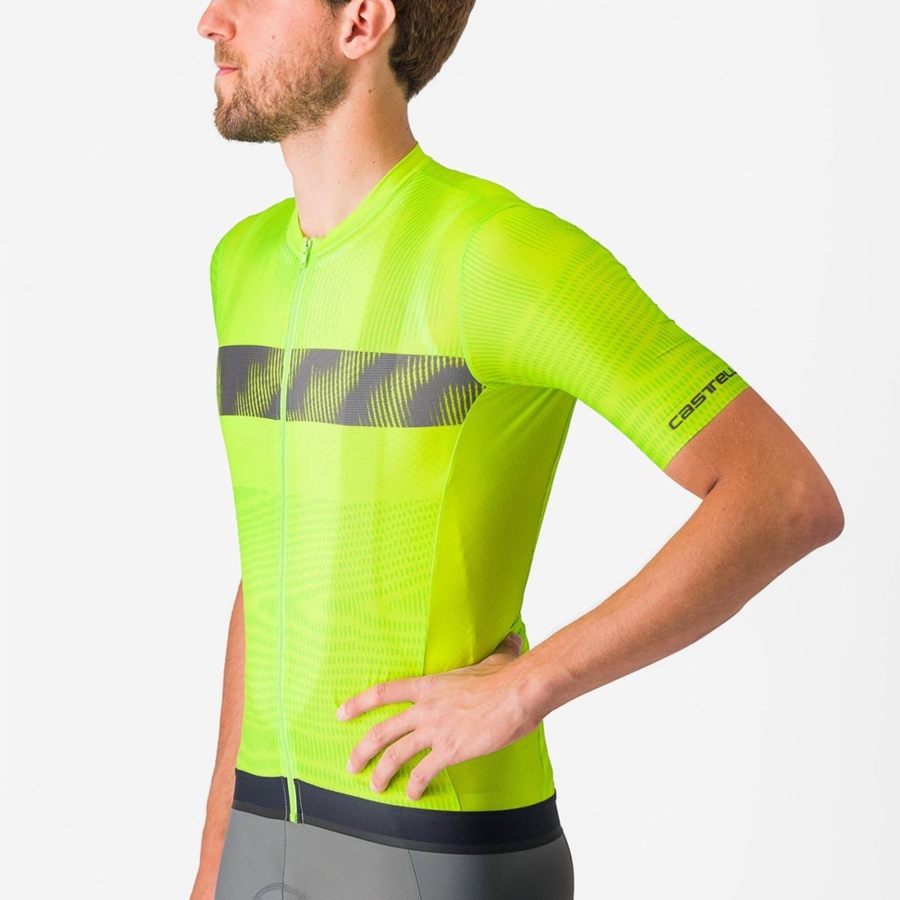 Castelli UNLIMITED ENDURANCE Trikot Herren Hellgrün Dunkelgrau | 71638-ISNV