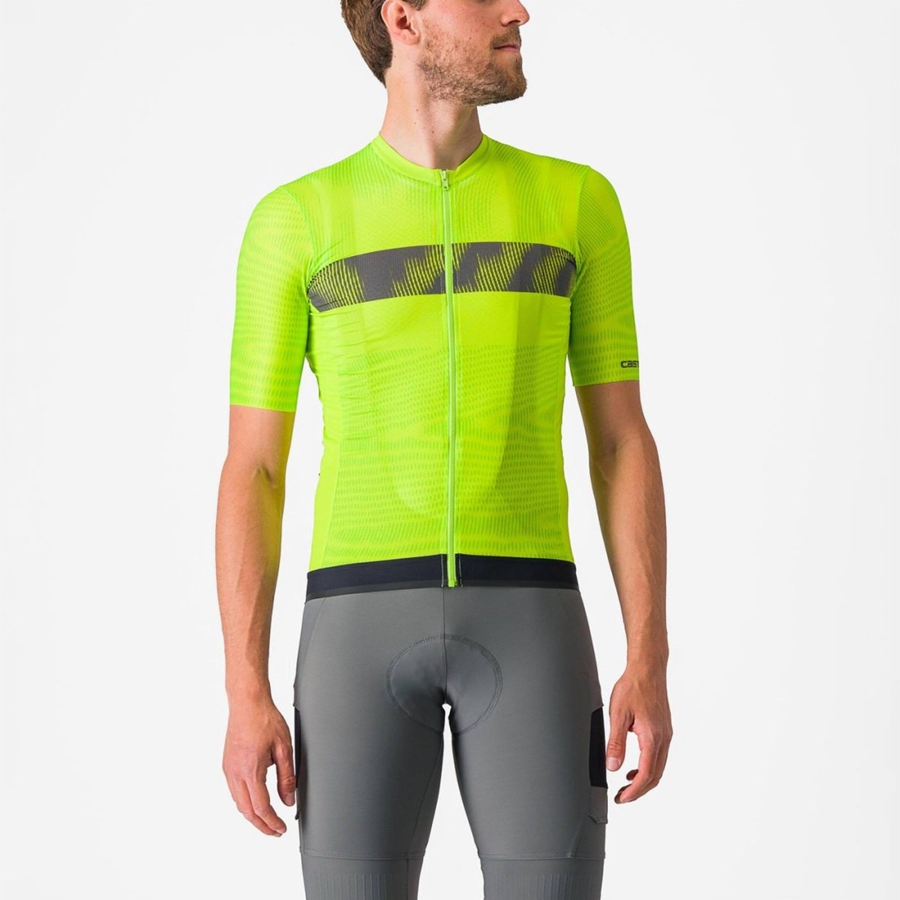 Castelli UNLIMITED ENDURANCE Trikot Herren Hellgrün Dunkelgrau | 71638-ISNV