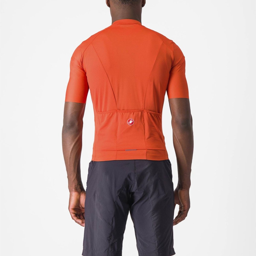 Castelli UNLIMITED ENTRATA 2 Trikot Herren Orange Rot Grau | 17482-TOLV