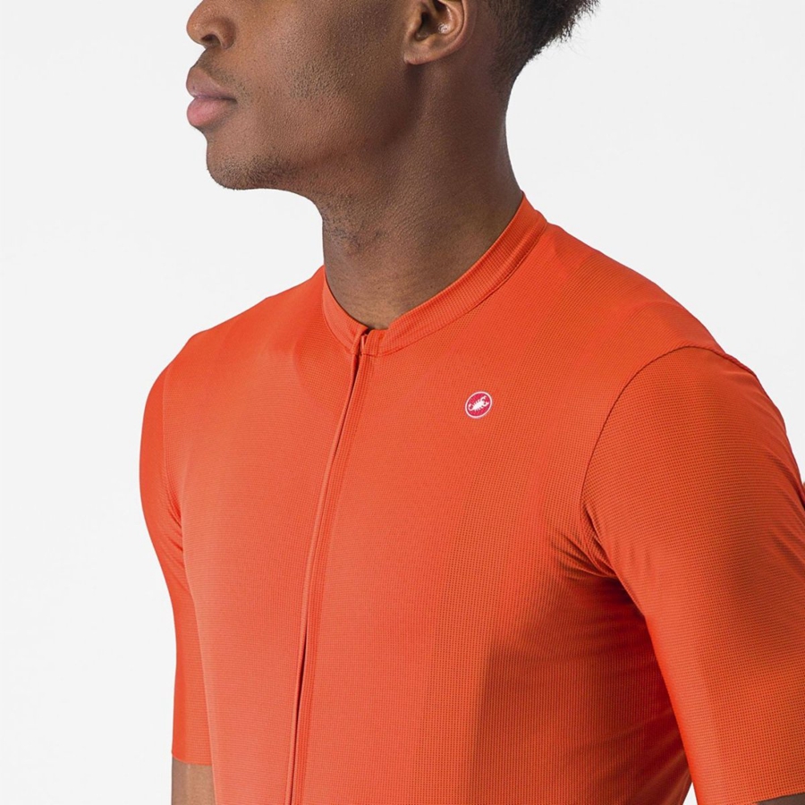 Castelli UNLIMITED ENTRATA 2 Trikot Herren Orange Rot Grau | 17482-TOLV