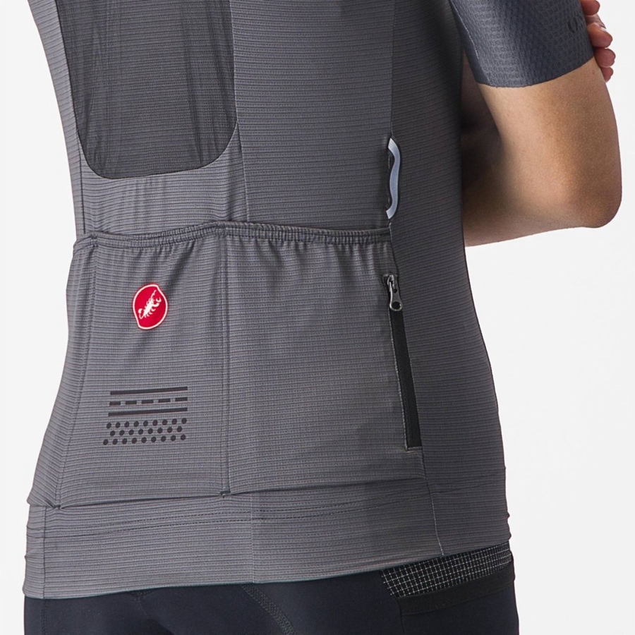 Castelli UNLIMITED PRO W Trikot Damen Dunkelgrau | 15976-PQHU