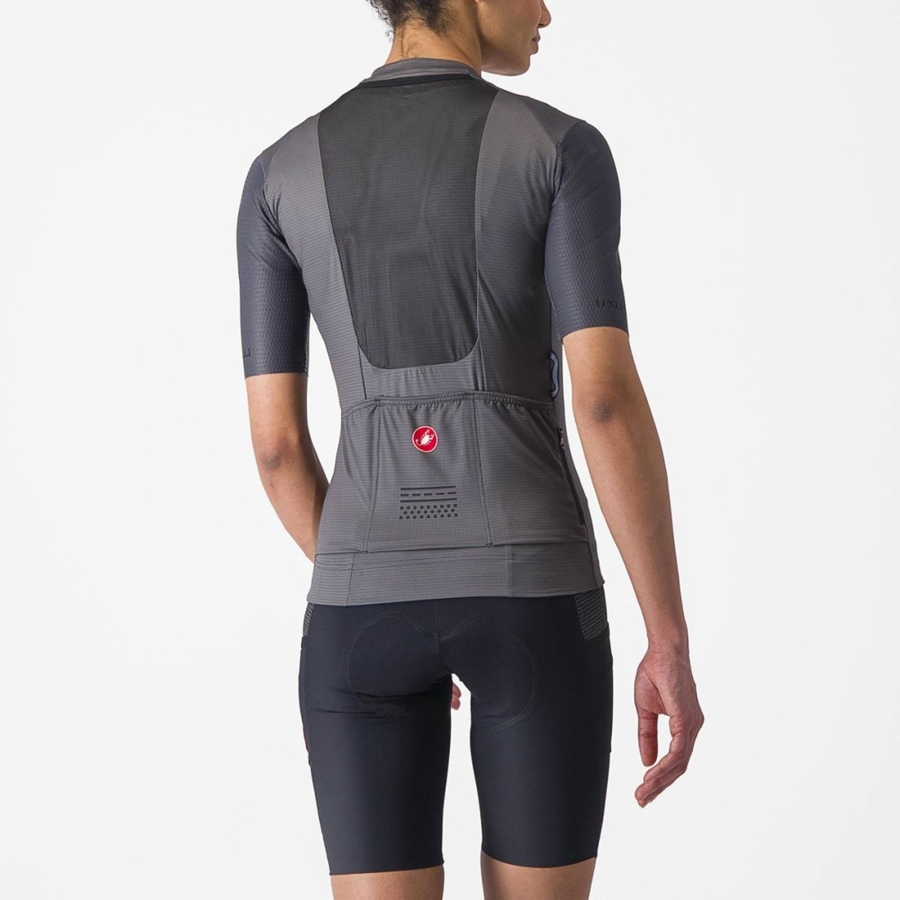 Castelli UNLIMITED PRO W Trikot Damen Dunkelgrau | 15976-PQHU